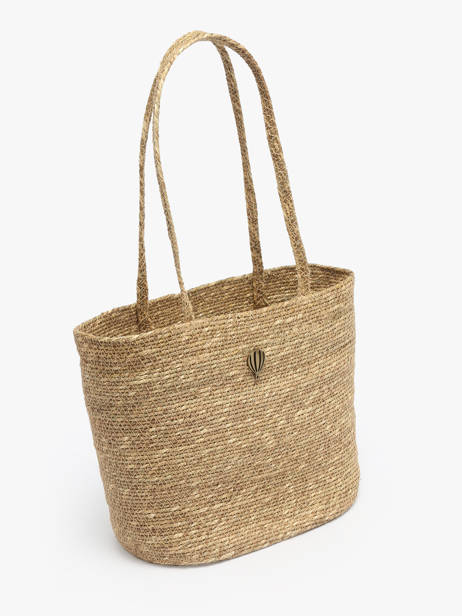 Schoudertas Estival Stro Le voyage en panier Beige estival PM893 ander zicht 2